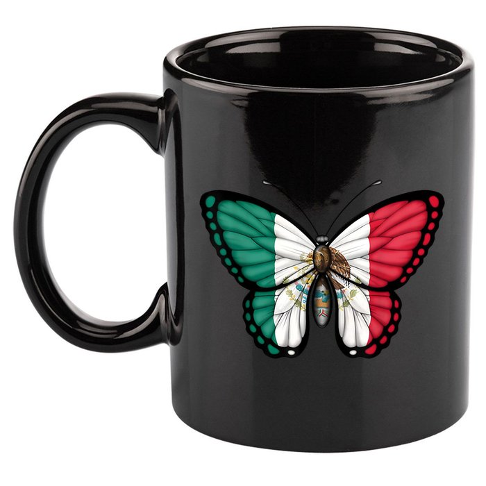 Mexican Independence Day Butterfly 11oz C Handle Ceramic Mug