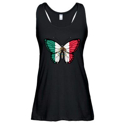 Mexican Independence Day Butterfly Ladies Essential Flowy Tank