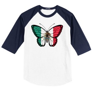 Mexican Independence Day Butterfly Baseball Sleeve Shirt