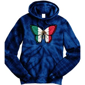 Mexican Independence Day Butterfly Tie Dye Hoodie