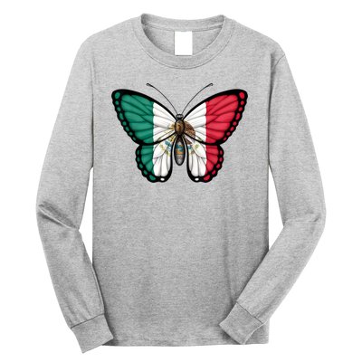 Mexican Independence Day Butterfly Long Sleeve Shirt