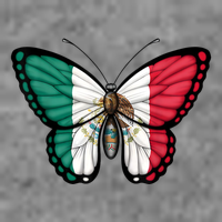 Mexican Independence Day Butterfly T-Shirt