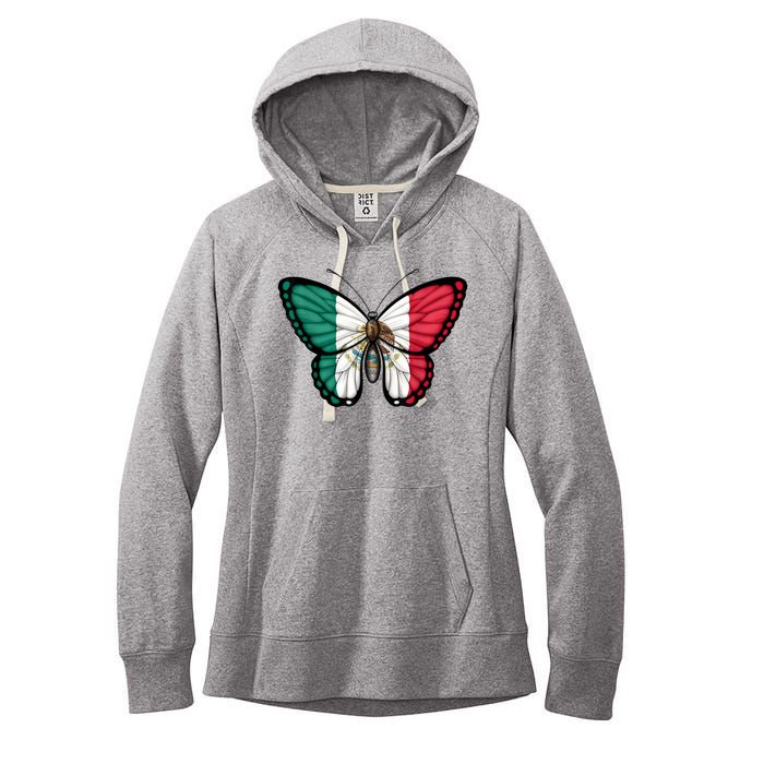 Mexican Independence Day Butterfly Women's Fleece Hoodie