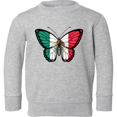 Mexican Independence Day Butterfly Toddler Sweatshirt