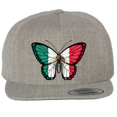 Mexican Independence Day Butterfly Wool Snapback Cap