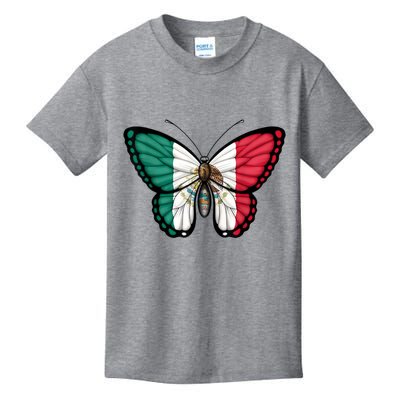Mexican Independence Day Butterfly Kids T-Shirt