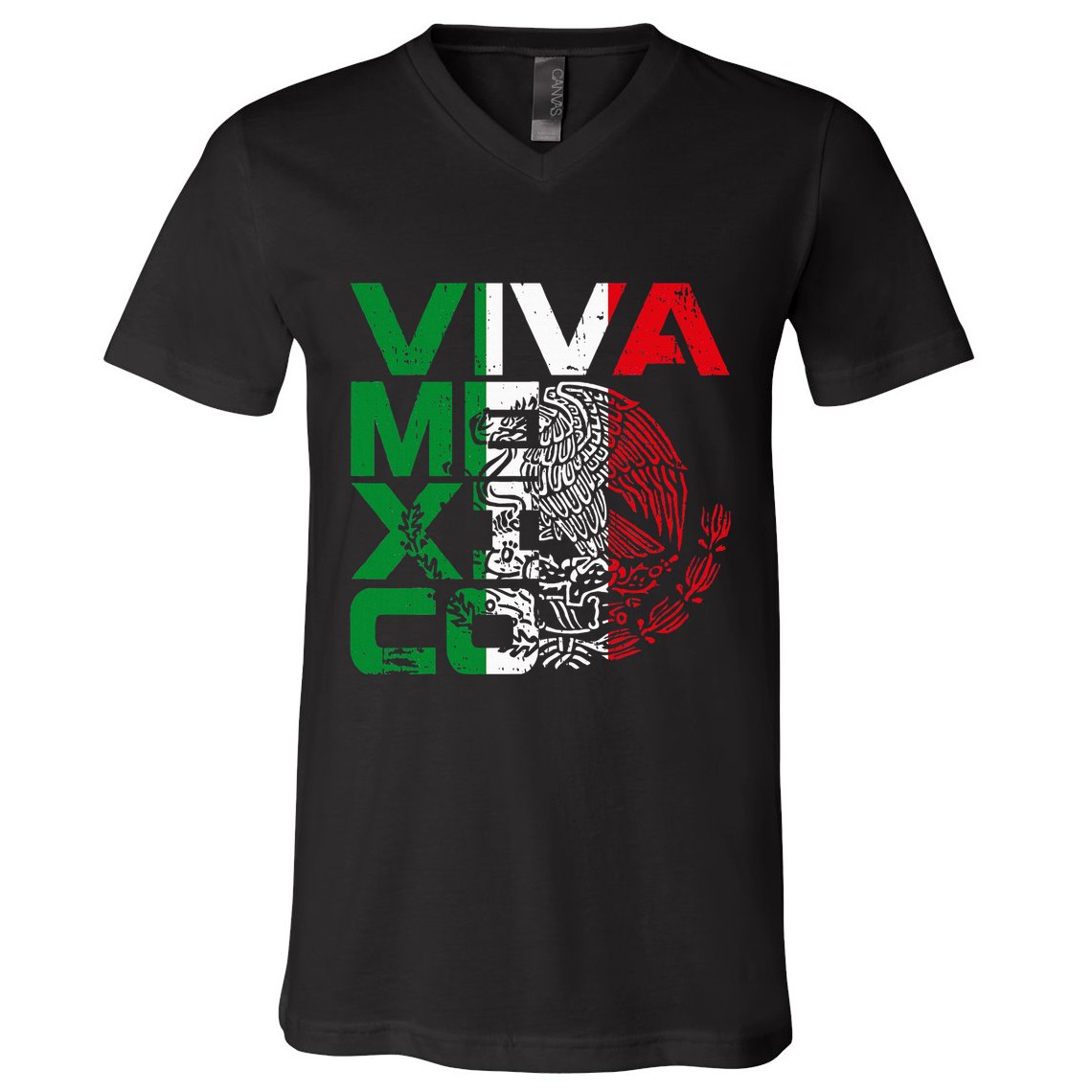 Mexican Independence Day Viva Mexico V-Neck T-Shirt