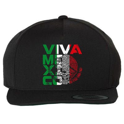 Mexican Independence Day Viva Mexico Wool Snapback Cap