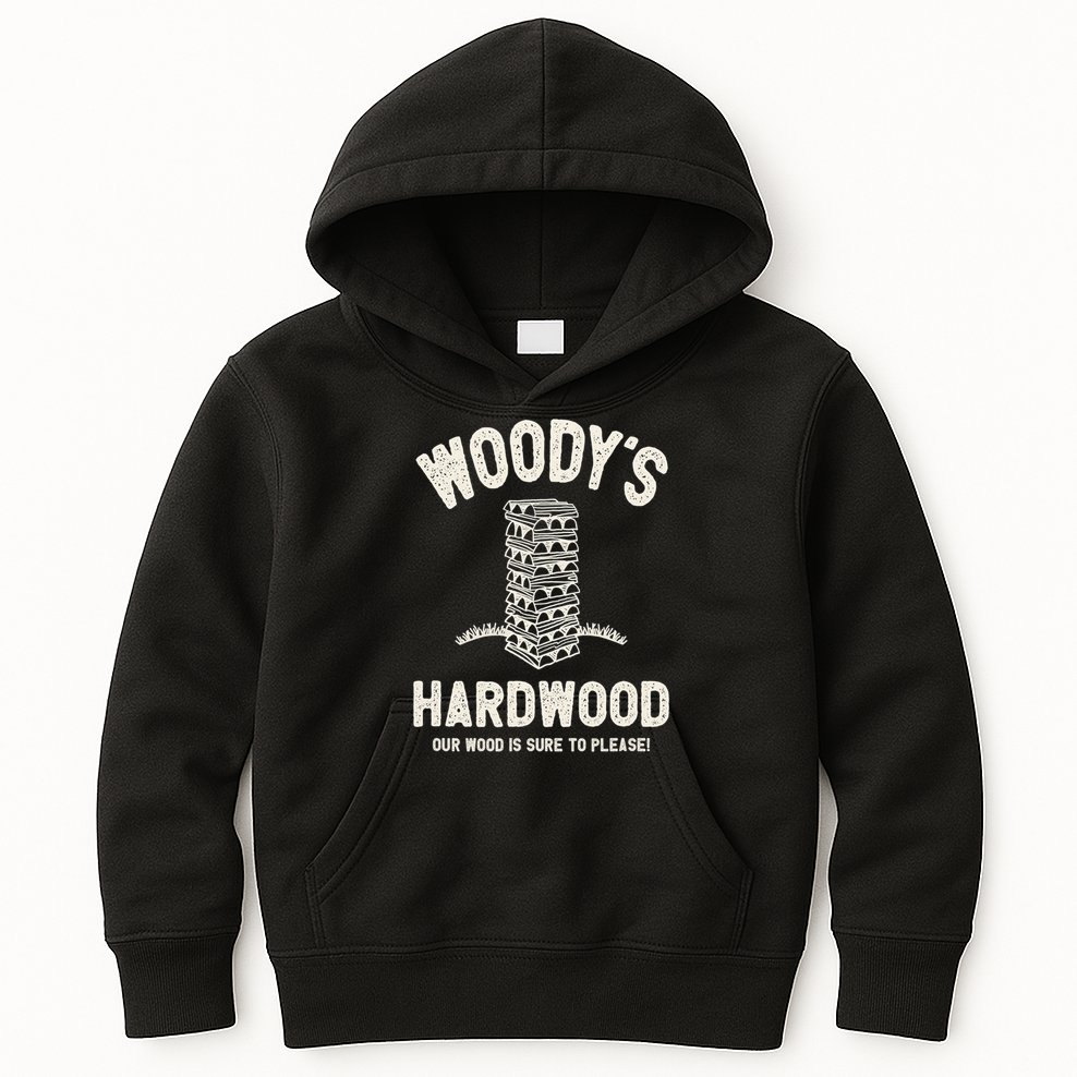 Mens Inappropriate Dirty Adult Humor Funny Woody's Hardwood Kids Hoodie