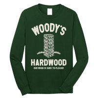 Mens Inappropriate Dirty Adult Humor Funny Woody's Hardwood Long Sleeve Shirt