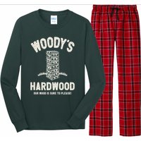 Mens Inappropriate Dirty Adult Humor Funny Woody's Hardwood Long Sleeve Pajama Set