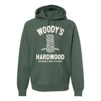 Mens Inappropriate Dirty Adult Humor Funny Woody's Hardwood Premium Hoodie