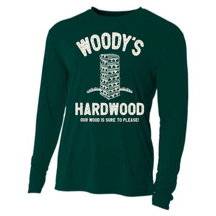 Mens Inappropriate Dirty Adult Humor Funny Woody's Hardwood Cooling Performance Long Sleeve Crew