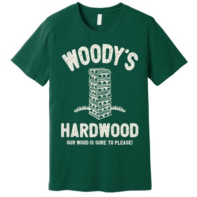 Mens Inappropriate Dirty Adult Humor Funny Woody's Hardwood Premium T-Shirt