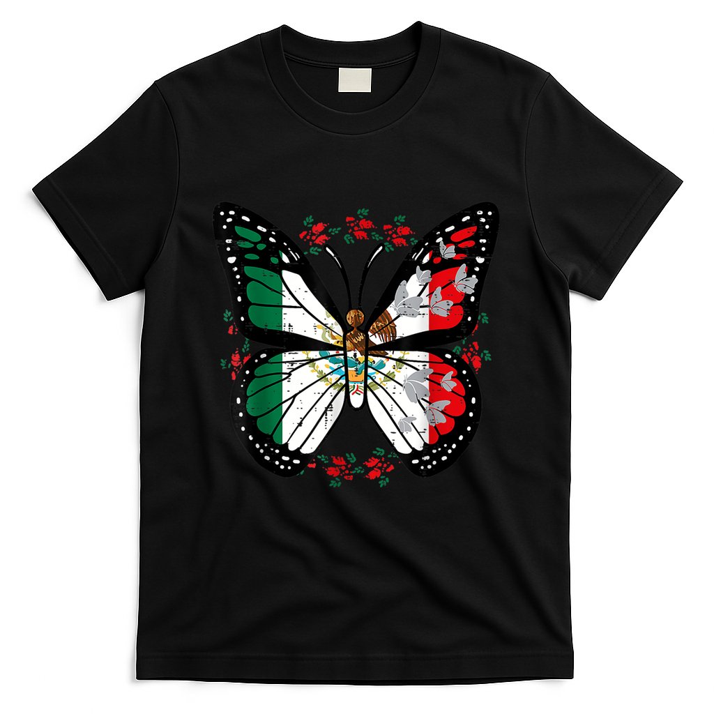 Mexican Independence Day Butterfly Mexico T-Shirt