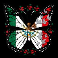 Mexican Independence Day Butterfly Mexico Tall T-Shirt
