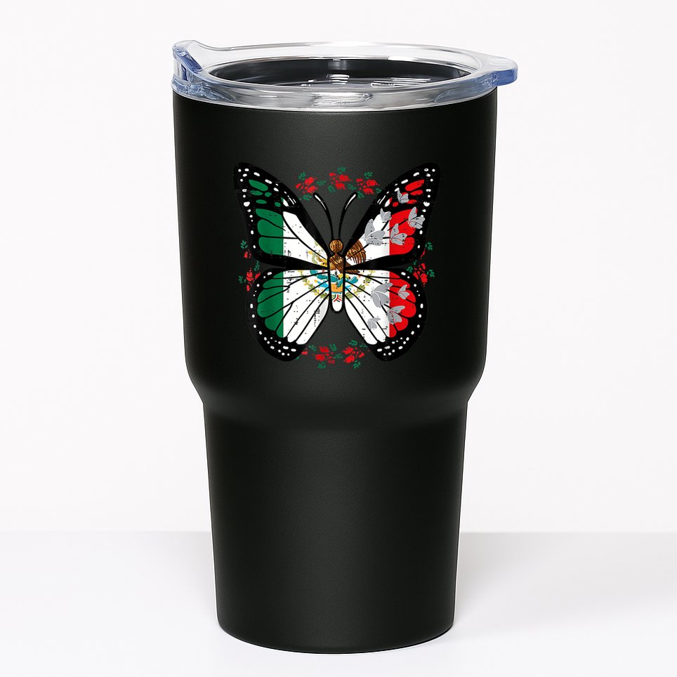 Mexican Independence Day Butterfly Mexico Tumbler