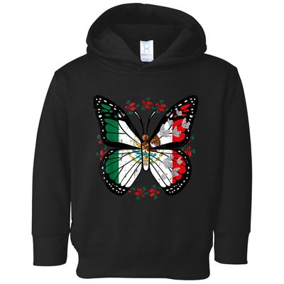 Mexican Independence Day Butterfly Mexico Toddler Hoodie