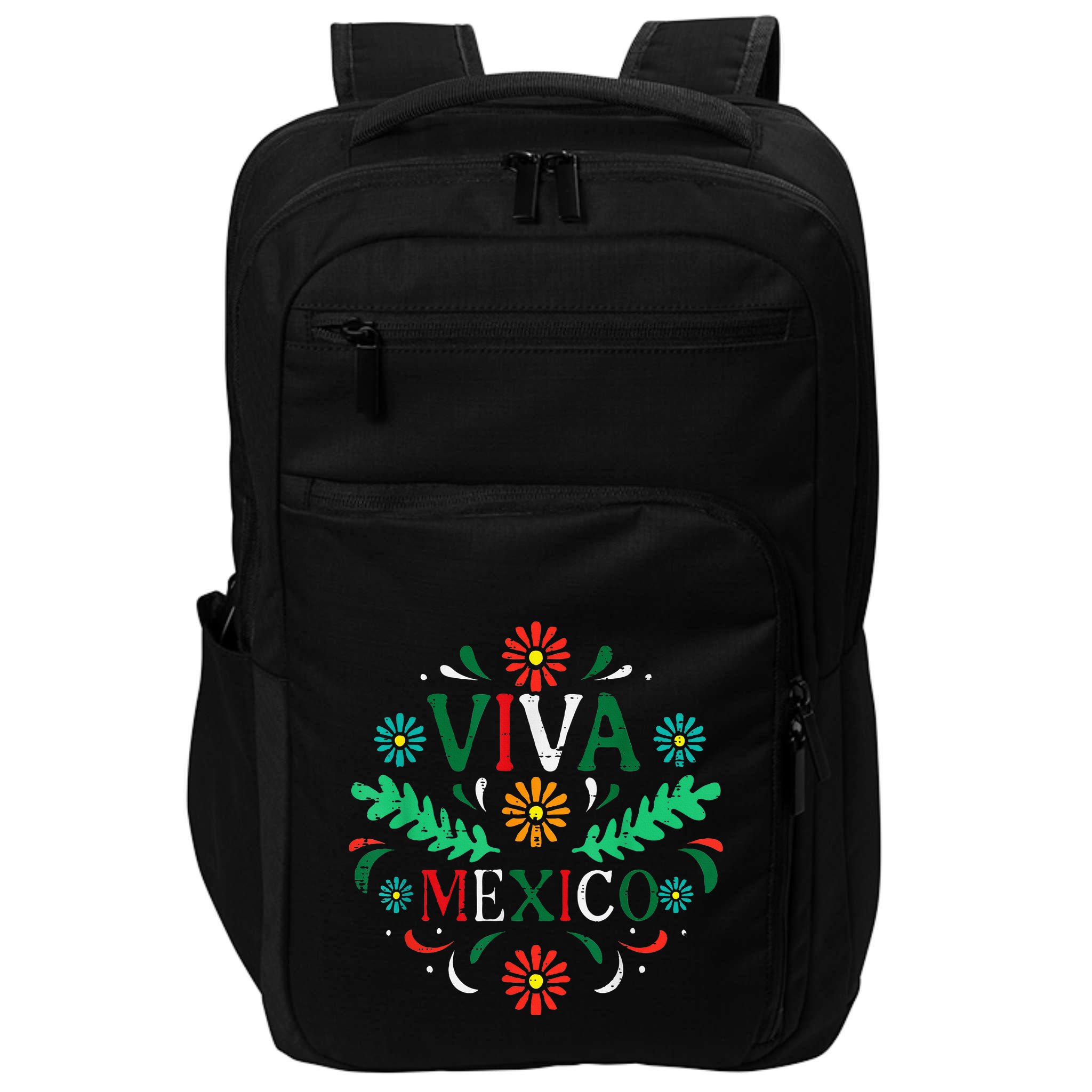 Mexican Independence Day Viva Mexico Otomi Impact Tech Backpack