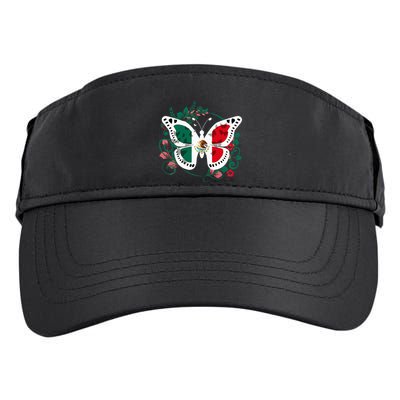 Mexican Independence Day Butterfly Mexico Adult Drive Performance Visor