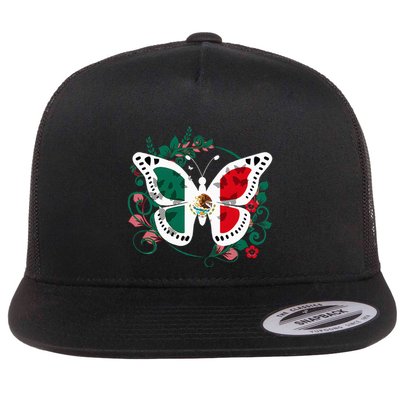 Mexican Independence Day Butterfly Mexico Flatbill Hat