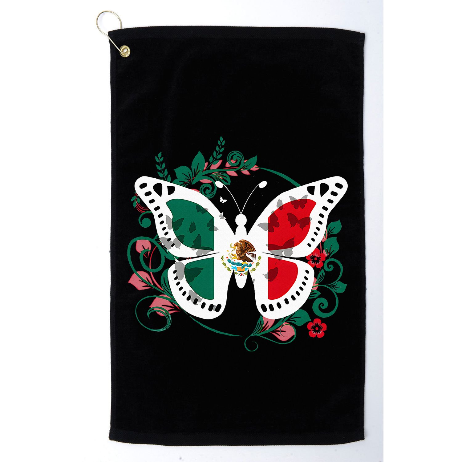 Mexican Independence Day Butterfly Mexico Golf Towel