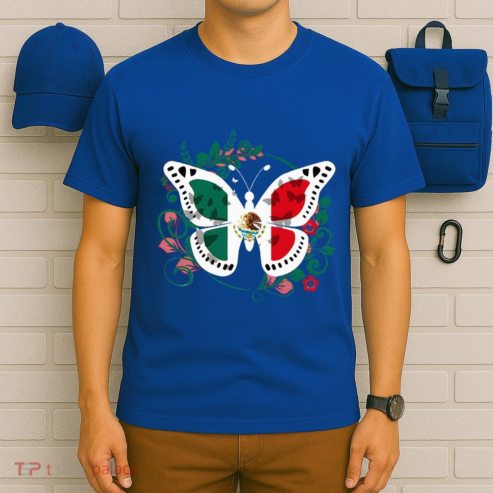 Mexican Independence Day Butterfly Mexico T-Shirt