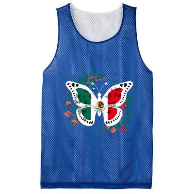 Mexican Independence Day Butterfly Mexico Mesh Reversible Basketball Jersey Tank