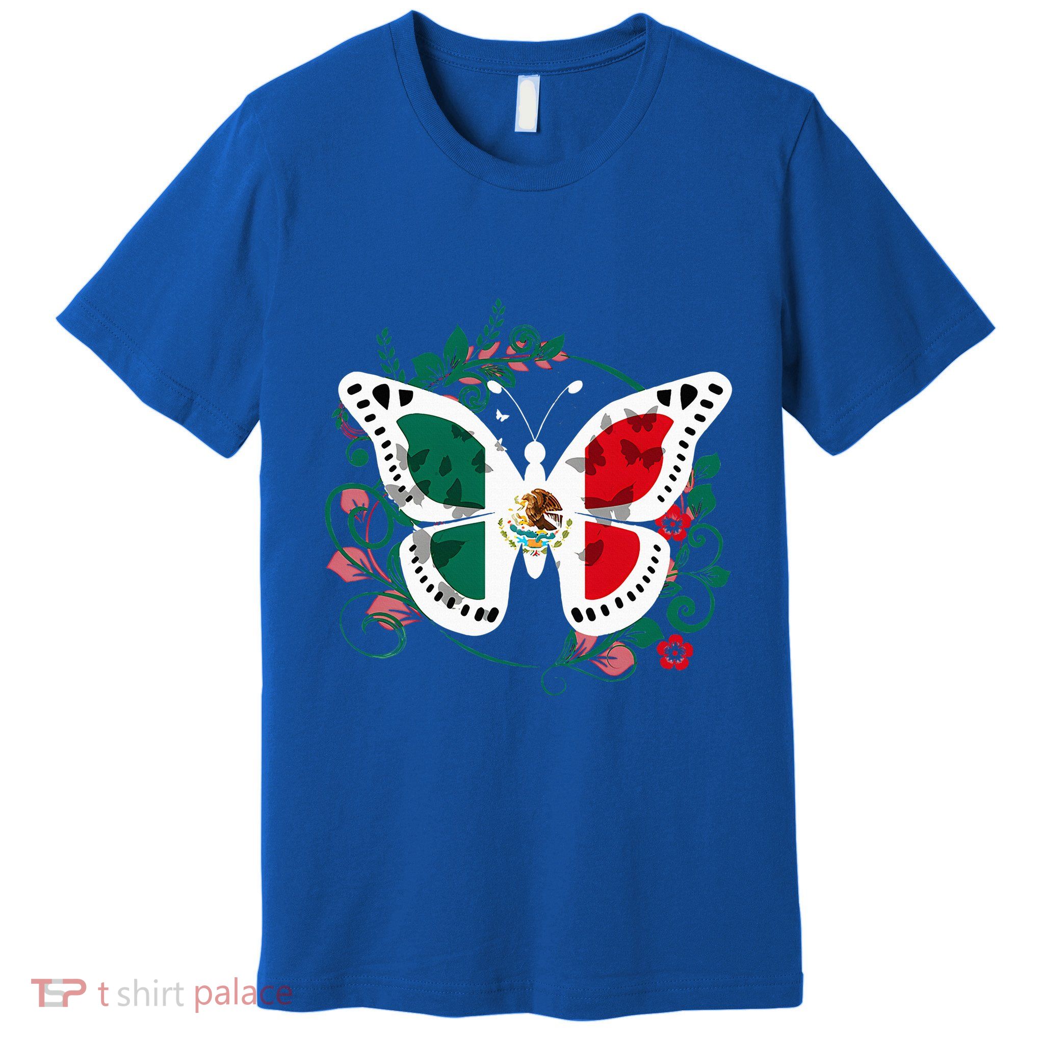 Mexican Independence Day Butterfly Mexico Premium T-Shirt
