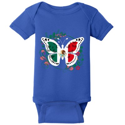 Mexican Independence Day Butterfly Mexico Baby Bodysuit
