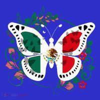 Mexican Independence Day Butterfly Mexico Baby Bodysuit