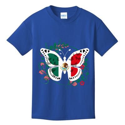 Mexican Independence Day Butterfly Mexico Kids T-Shirt