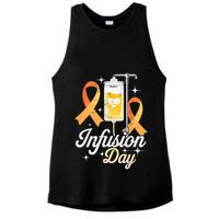 MS I.n.f.u.s.i.o.n Day Multiple Sclerosis Awareness Ribbon Ladies PosiCharge Tri-Blend Wicking Tank