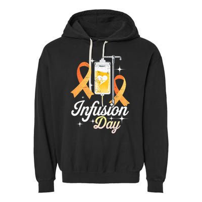 MS I.n.f.u.s.i.o.n Day Multiple Sclerosis Awareness Ribbon Garment-Dyed Fleece Hoodie