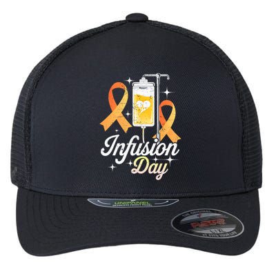 MS I.n.f.u.s.i.o.n Day Multiple Sclerosis Awareness Ribbon Flexfit Unipanel Trucker Cap