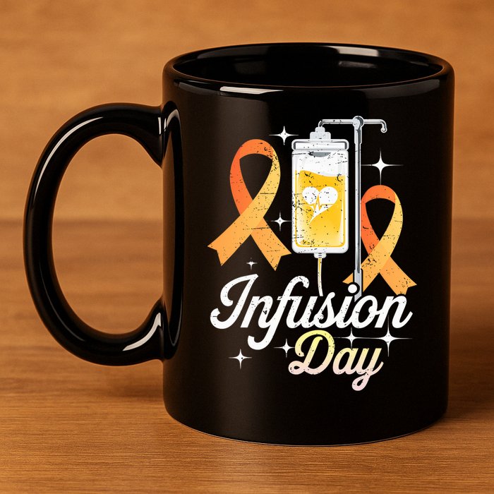 MS I.n.f.u.s.i.o.n Day Multiple Sclerosis Awareness Ribbon 11oz C Handle Ceramic Mug