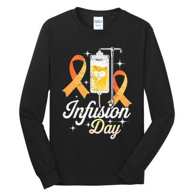 MS I.n.f.u.s.i.o.n Day Multiple Sclerosis Awareness Ribbon Tall Long Sleeve T-Shirt