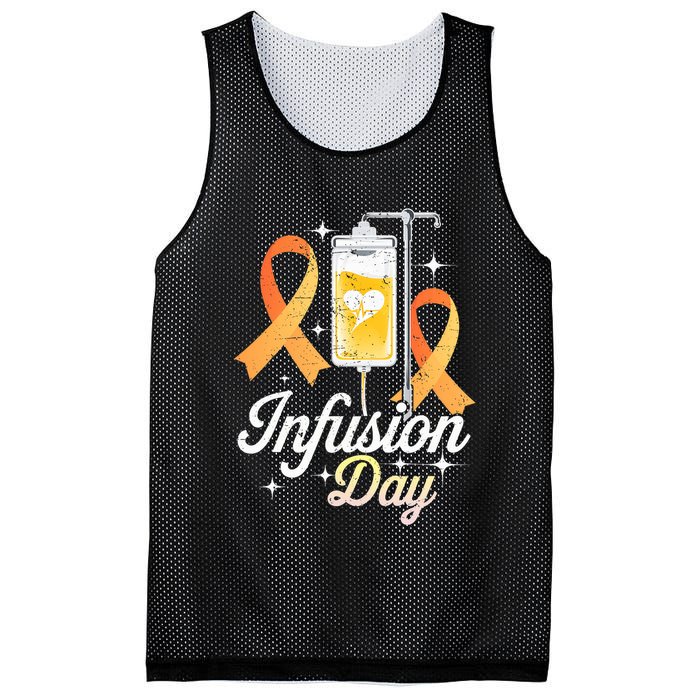 MS I.n.f.u.s.i.o.n Day Multiple Sclerosis Awareness Ribbon Mesh Reversible Basketball Jersey Tank