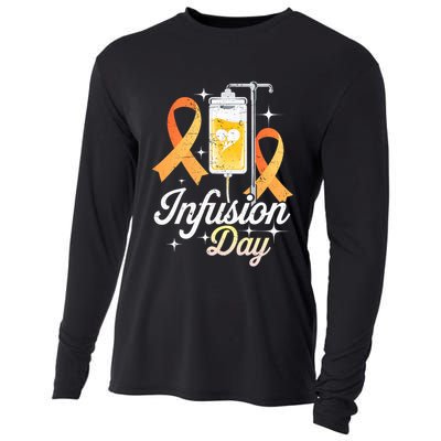 MS I.n.f.u.s.i.o.n Day Multiple Sclerosis Awareness Ribbon Cooling Performance Long Sleeve Crew