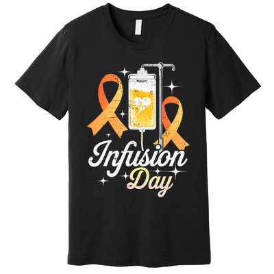 MS I.n.f.u.s.i.o.n Day Multiple Sclerosis Awareness Ribbon Premium T-Shirt