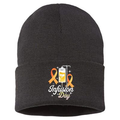 MS I.n.f.u.s.i.o.n Day Multiple Sclerosis Awareness Ribbon Sustainable Knit Beanie