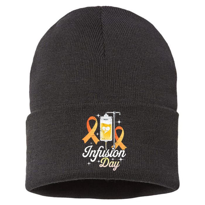 MS I.n.f.u.s.i.o.n Day Multiple Sclerosis Awareness Ribbon Sustainable Knit Beanie