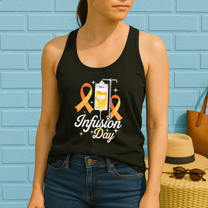 MS I.n.f.u.s.i.o.n Day Multiple Sclerosis Awareness Ribbon Womens Tank Top