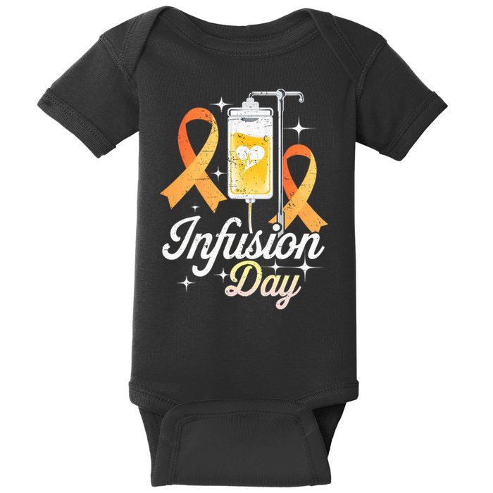 MS I.n.f.u.s.i.o.n Day Multiple Sclerosis Awareness Ribbon Baby Bodysuit