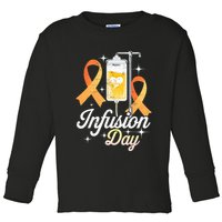 MS I.n.f.u.s.i.o.n Day Multiple Sclerosis Awareness Ribbon Toddler Long Sleeve Shirt