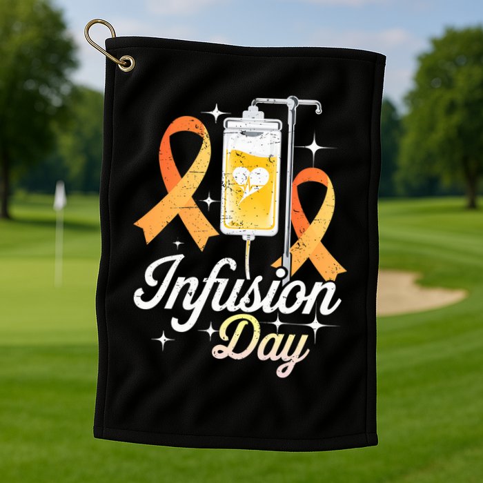 MS I.n.f.u.s.i.o.n Day Multiple Sclerosis Awareness Ribbon Golf Towel