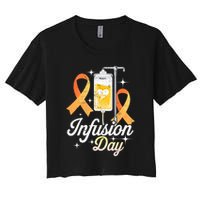 MS I.n.f.u.s.i.o.n Day Multiple Sclerosis Awareness Ribbon Crop Top