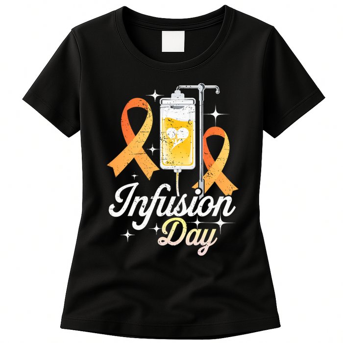 MS I.n.f.u.s.i.o.n Day Multiple Sclerosis Awareness Ribbon Womens T-Shirt
