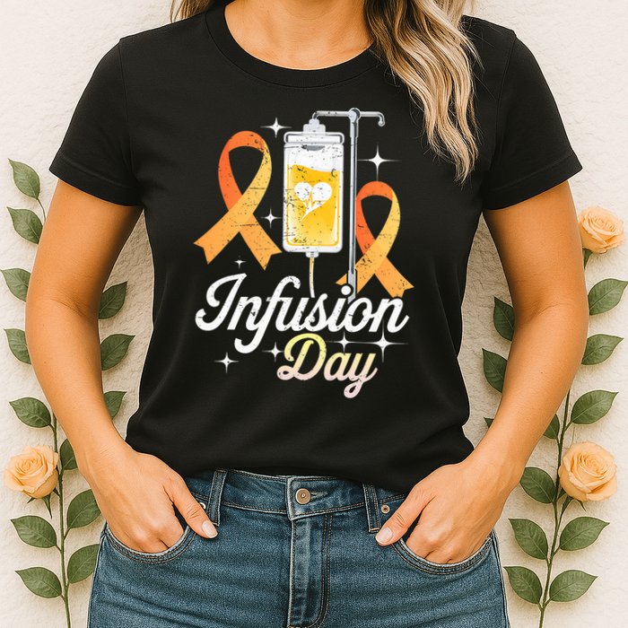 MS I.n.f.u.s.i.o.n Day Multiple Sclerosis Awareness Ribbon Womens T-Shirt