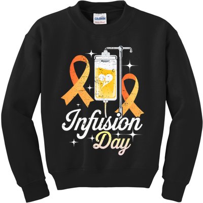 MS I.n.f.u.s.i.o.n Day Multiple Sclerosis Awareness Ribbon Kids Sweatshirt